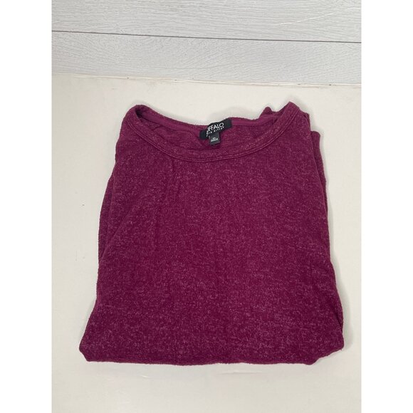 Buffalo David Bitton Wine Burgundy Crewneck Lightweight Sweater Womens XL - Picture 5 of 5